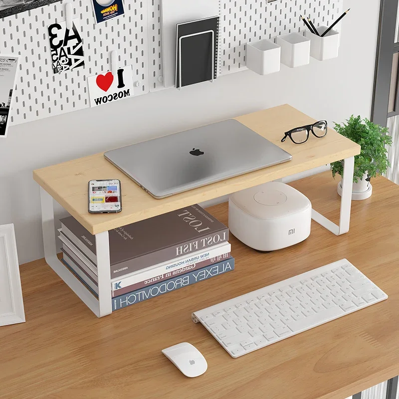 Laptop Stand Bamboo - حامل شاشة Z30/40/50 سم، رف لرفع