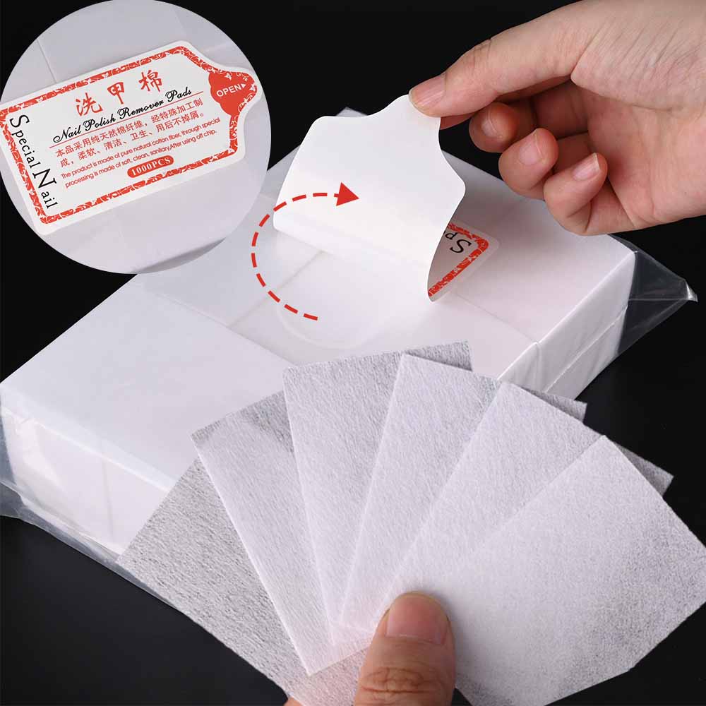 Nail Tech Accessories - 100/3000 قطعة مناديل احترافية للأظافر، وسادات