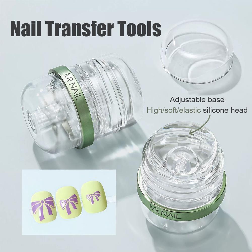 Nail Tech Accessories - أداة نقل أشكال الأظافر من السيليكون،