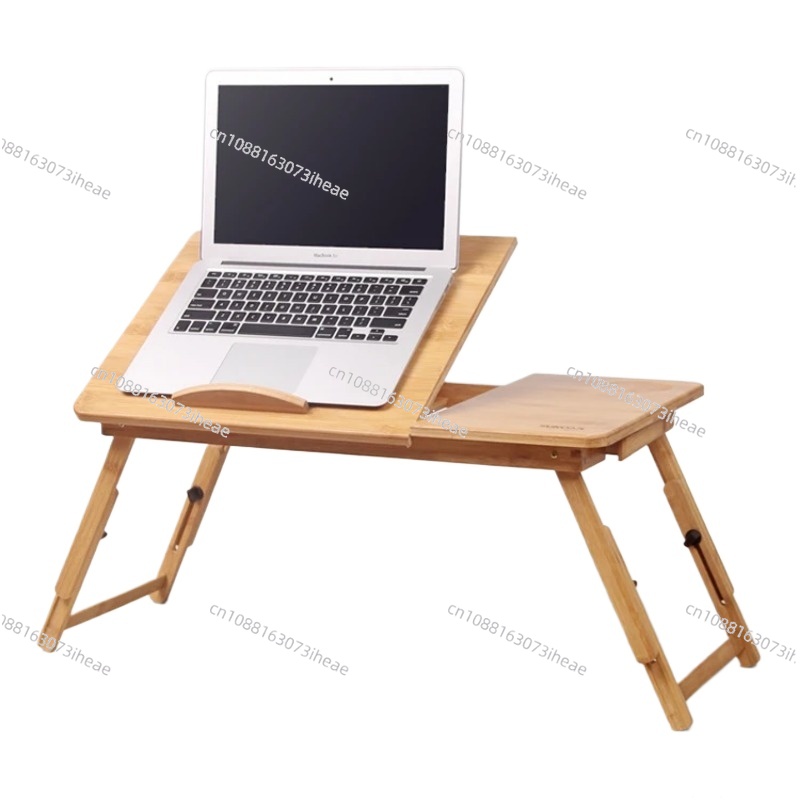 Laptop Stand Bamboo - حامل كمبيوتر لوحي للكمبيوتر المحمول، طاولة