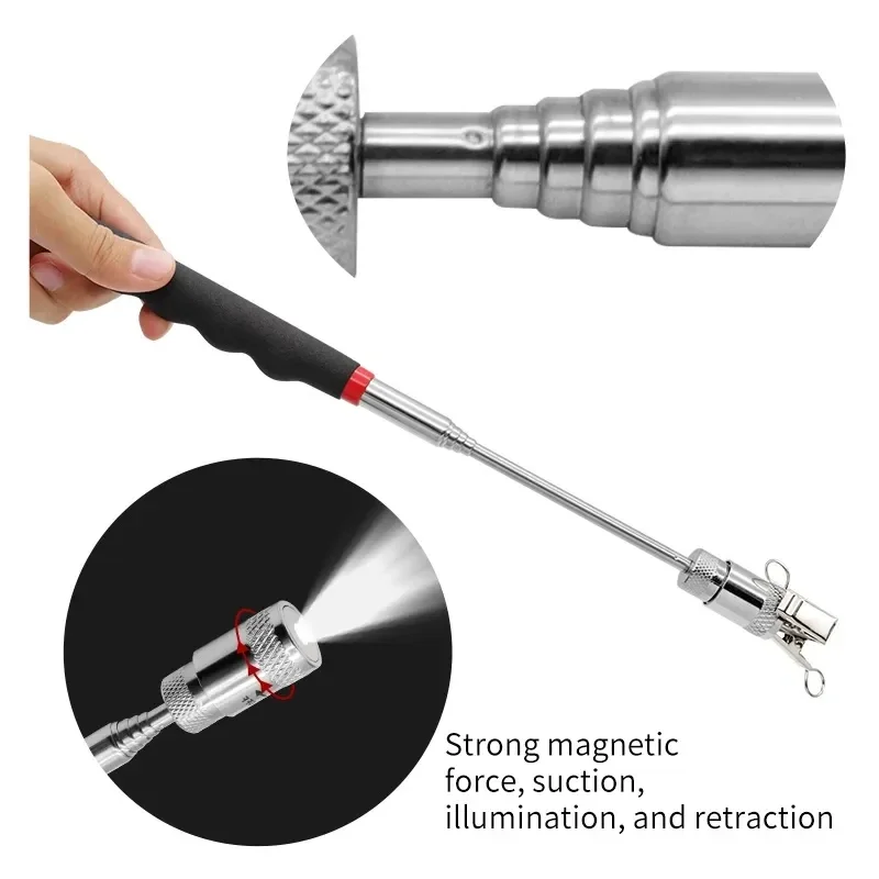 قلم مغناطيسي تلسكوبي مع ضوء LE - مراجعة Pen Holder Magnetic وسعره