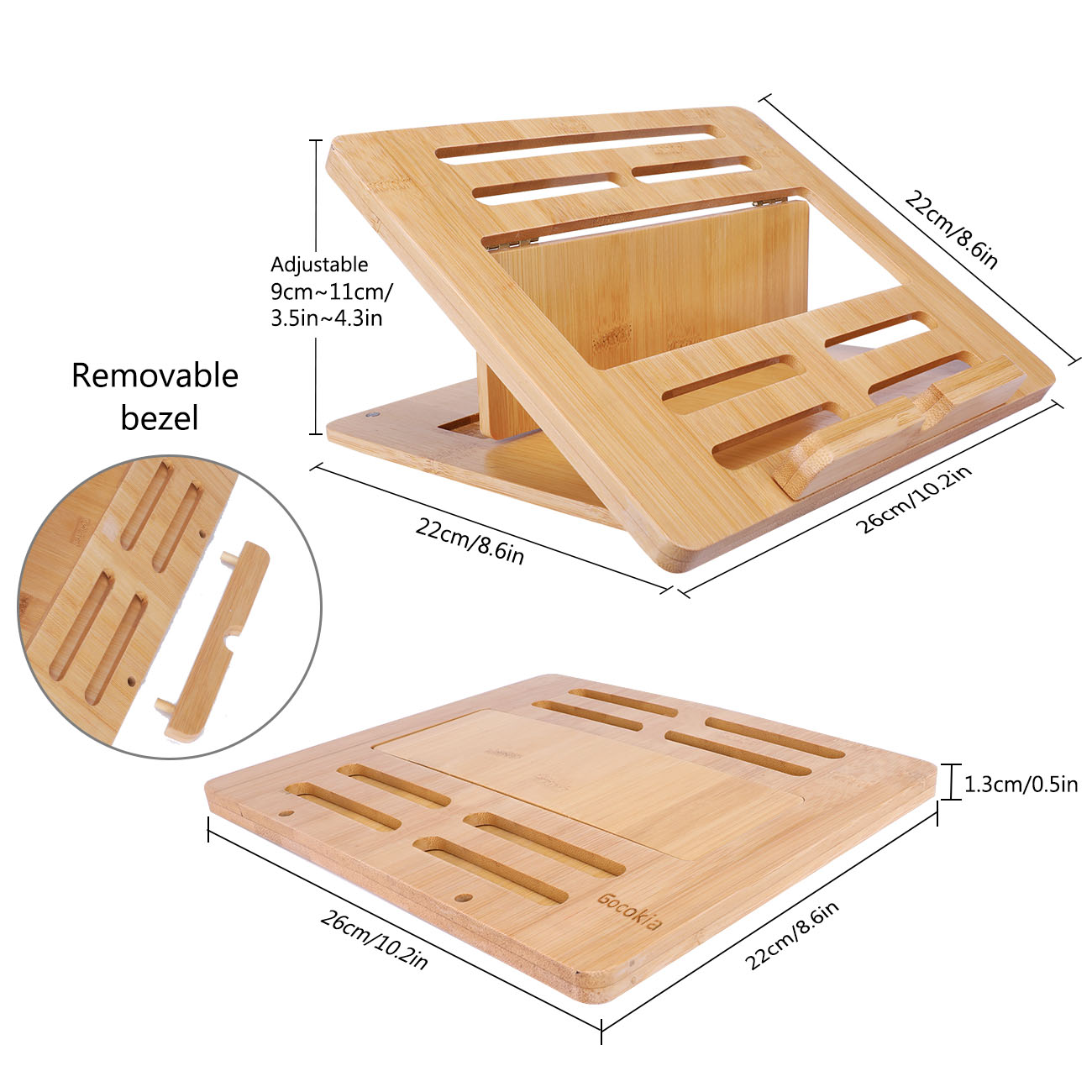 الخيزران قابل للطي دفتر كمبيوت - مراجعة Laptop Stand Bamboo وسعره