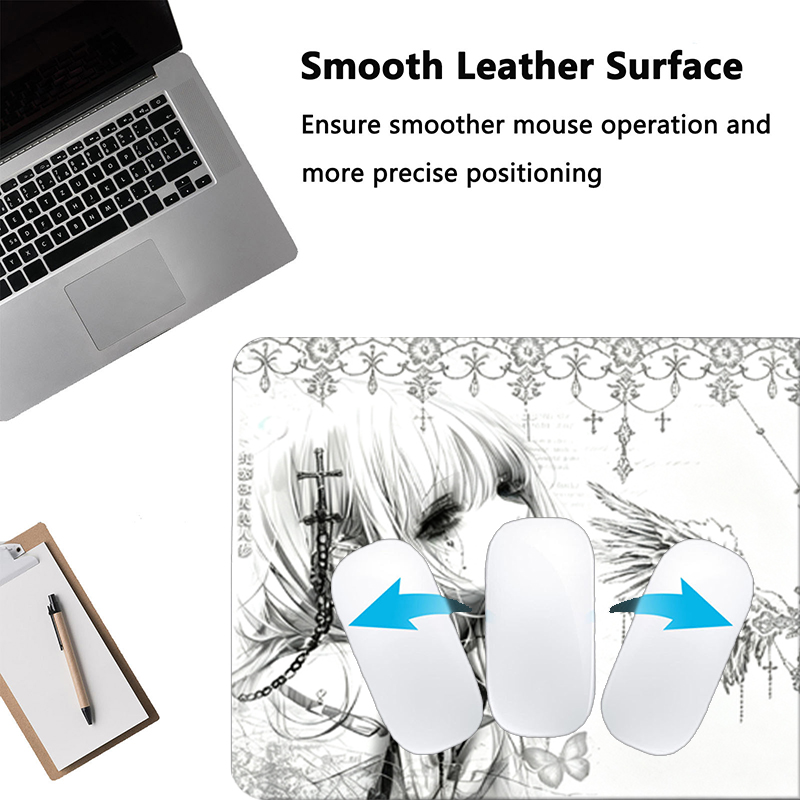 لوحة ماوس جلدية سوداء وبيضاء ب - مراجعة Tech Gaming Accessories وسعره