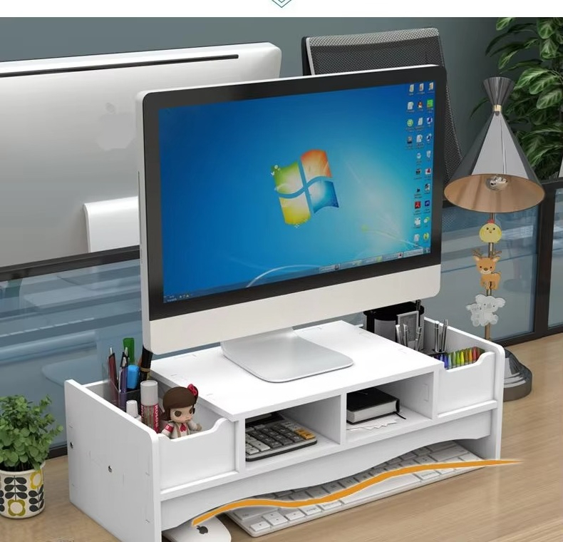 حامل لابتوب من الخيزران بطبقتي - مراجعة Laptop Stand Bamboo وسعره